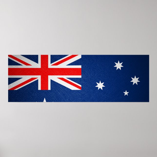 Australiska läder, flagga poster (Framsidan)