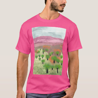 Australiska landskapet med Träd av gräs aktivt T Shirt