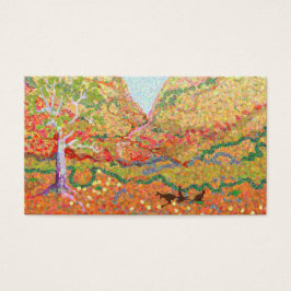 Australiska landskapskonst med känguru visitkort