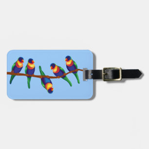 Australiska lorikeets bagagebricka