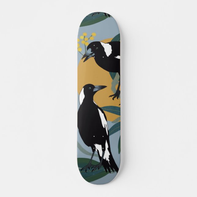 Australiska Magpies Skateboard (Framsida)