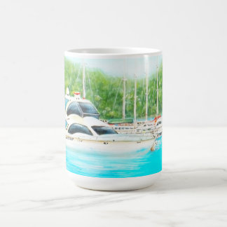 Australiska målningsmodeller Yacht Boats Kaffemugg
