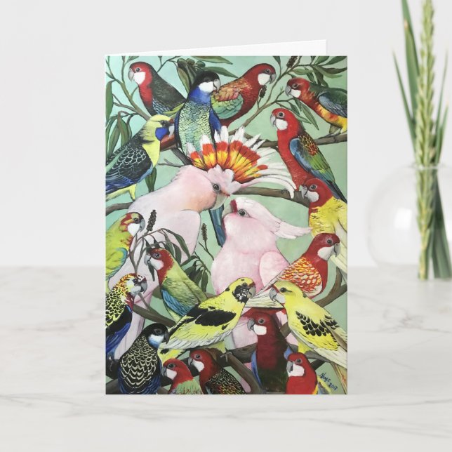 Australiska Natives-julkort Helgkort (Framsida)