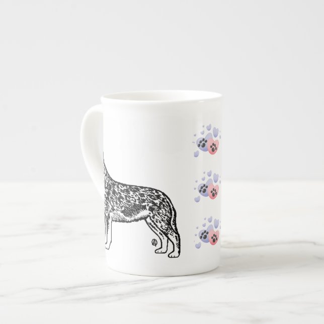 Australiska nötkreatur Hundar är mitt Kopp i Tea Benporslin Mugg (Framsida vänster)