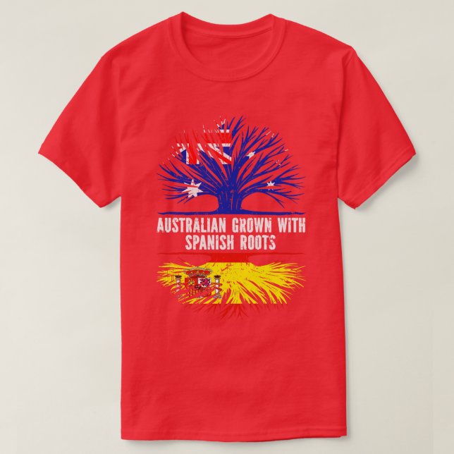 Australiska odlingar med spanska rötter Australien T Shirt (Design framsida)