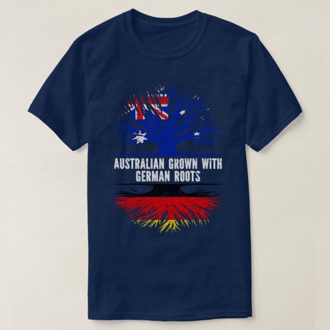Australiska odlingar med tyska rötter Australien F T Shirt (Design framsida)