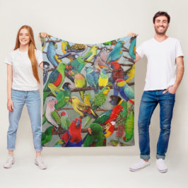 Australiska parakeets Fleece Blanket