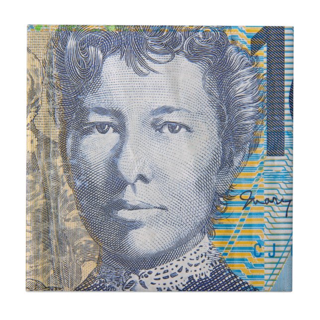 Australiska penningdollar kakelplatta (Framsidan)