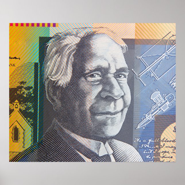 Australiska penningdollar poster (Framsidan)