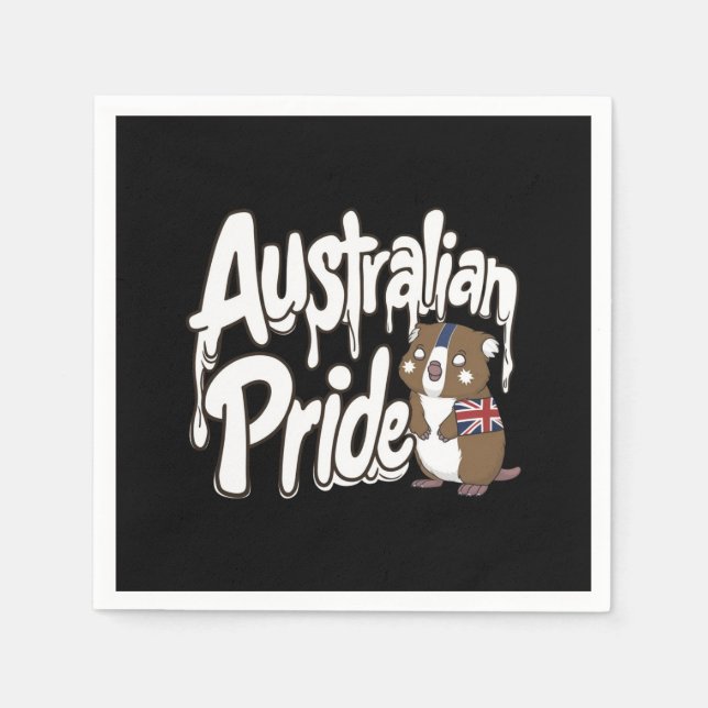 AUSTRALISKA PRIDET PAPPERSSERVETT (Framsidan)