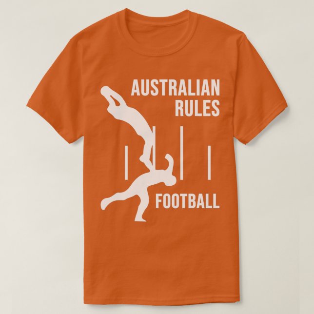 Australiska Regler Football T Shirt (Design framsida)