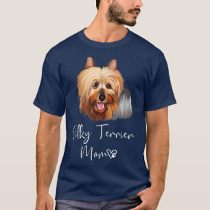 Australiska Silky Terrier Hund Cute Puppy Hund Ow T Shirt