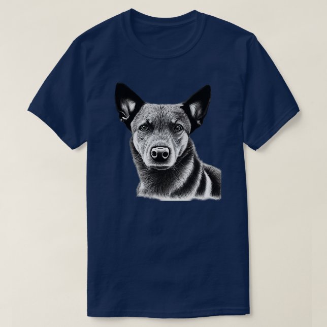 Australiska Stumpy Svan Cattle Hund T Shirt (Design framsida)