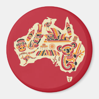 Australiska symboler magnet