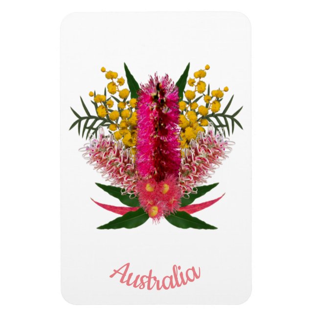 Australiska Vilden Flowers Magnet (Vertikal)