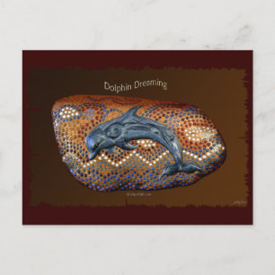 Australiskt ABoriginal Dolphin Dreaming Postcard Vykort