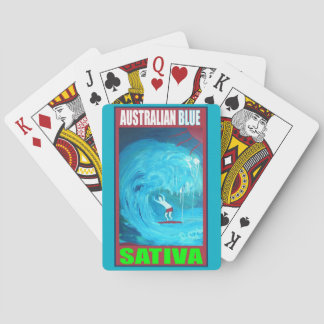 AUSTRALISKT BLÅ SATIVA KORTLEK