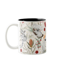 Australiskt Blommönster Koalas Possumos Cockatoos