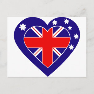 australiskt hjärta vykort