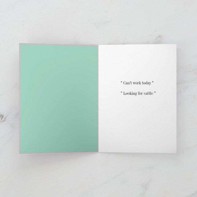 Australiskt Hund Card Kort (Inuti)