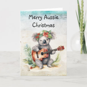 Australiskt julklapp för påsatt Helgdag Helgkort