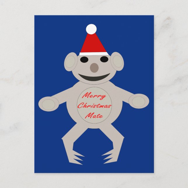 Australiskt julkort Koala Bear Postcard Helg Vykort (Framsida)