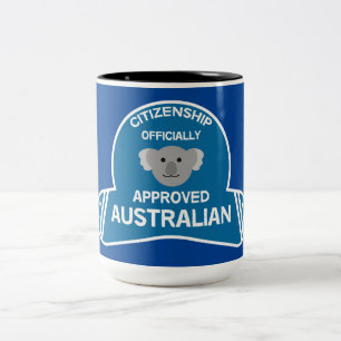 Australiskt medborgarskap Aussie Citizen Två-Tonad Mugg