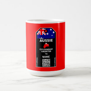 Australiskt medborgarskap Party Grattisar Kaffemugg