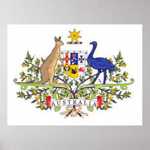 Australiskt nationellt emblem poster