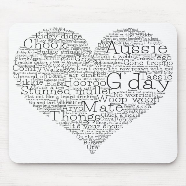 Australiskt slanghjärta musmatta (Framsidan)