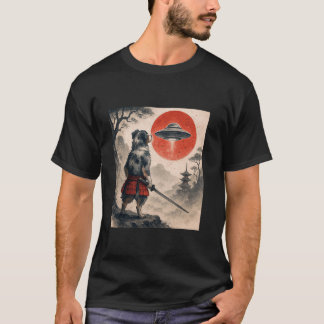 Australsk Shepherd Samurai UFO Vintage Japansk U T Shirt