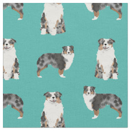 Austrarlian Shepherd blue merle hund turcoures Tyg