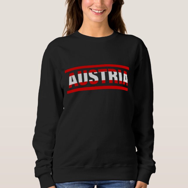 Austria Flag Lettering It is in my DNA  for Austri T Shirt (Framsida)