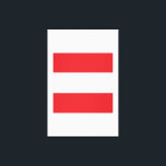 Austria Flagga Emblem Canvastryck<br><div class="desc">Österrikes Patriotic Home Gift Design. Land Sign Souvenir. Nationell Politik-markering finns. Presentation av hemlandssymbol.</div>