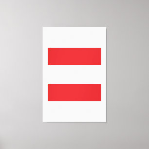 Austria Flagga Emblem Canvastryck