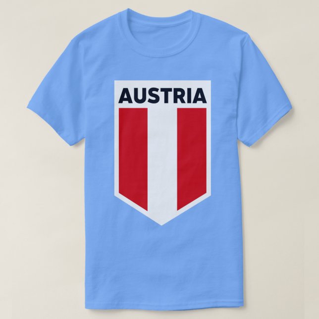 Austria Flagga Emblem T Shirt (Design framsida)