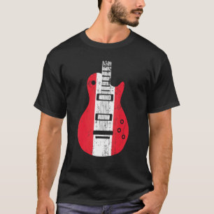 Austria Flagga Guitar Vintage Musician T Shirt