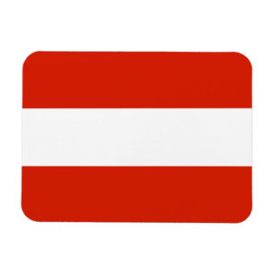Austria Flagga Premium Magnet