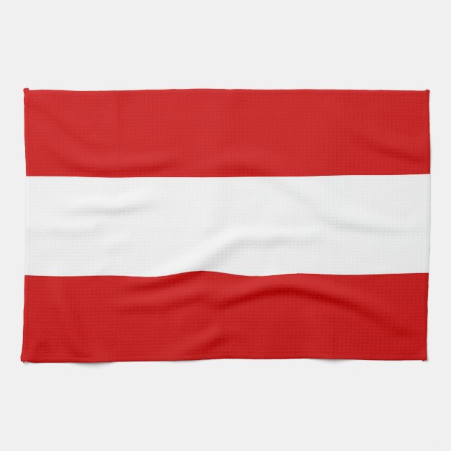 austria land flagga towel kökshandduk (Horisontell)