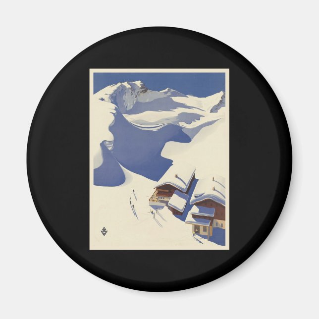 Austria Ski LOGE i Alpernorna Magnet (Framsidan)