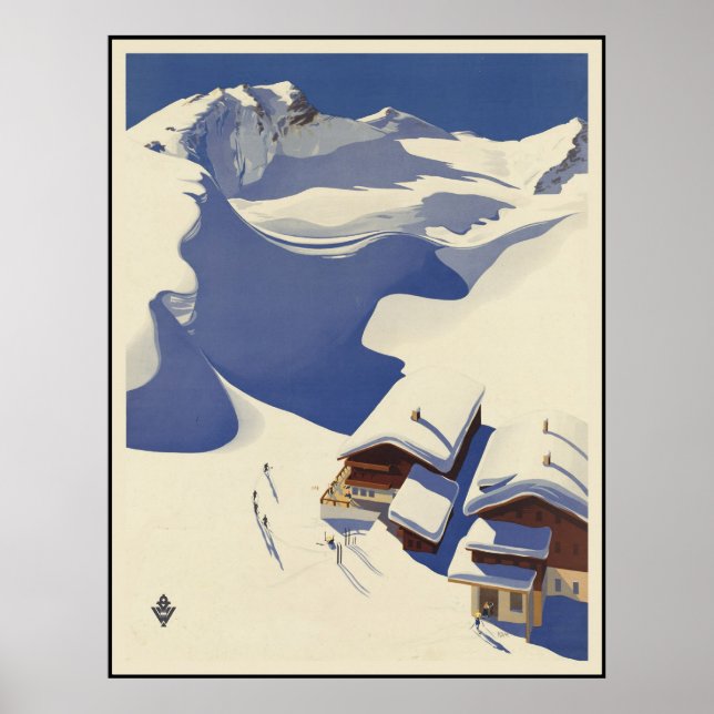 Austria Ski LOGE i Alpernorna Poster (Framsidan)