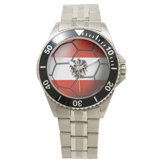 Austria Soccer Ball Armbandsur (Framsida)