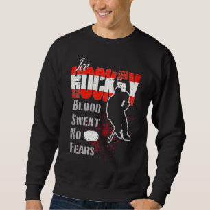 Austria Supporter Blood Sweat No Fears Ice Hockey Lång Ärmad Tröja