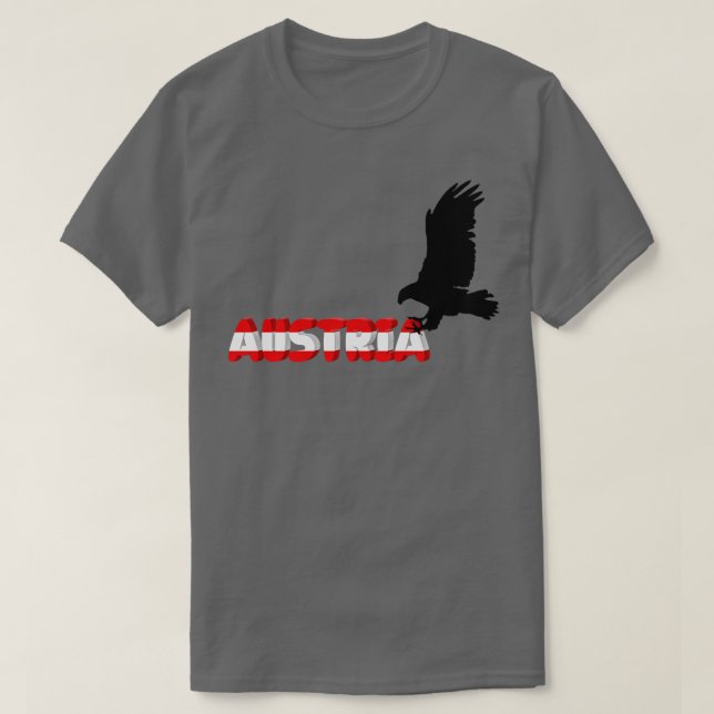 Austria Tyrol Helgdag Eagle Mountains Gift T Shirt (Design framsida)