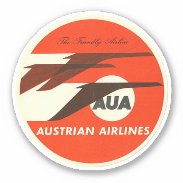 Austrian Airways Aviation Sticker Klistermärken (Framsida)