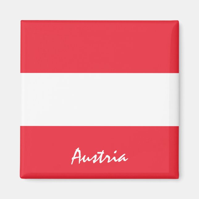 Austrian flagga Magnet, helgdag, Österrike Magnet (Framsidan)