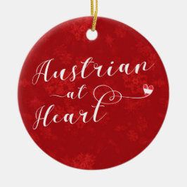 Austrian Heart, Julgran Ornament