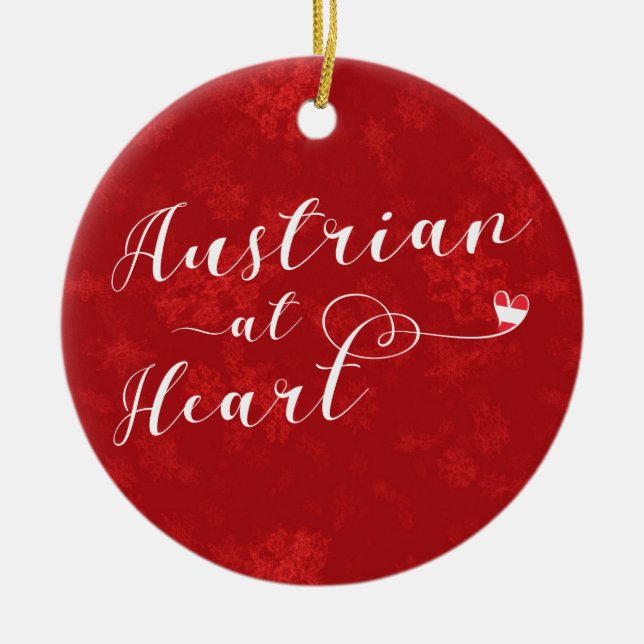 Austrian Heart, Julgran Ornament (Framsidan)