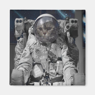 AUSTRONAUT UTRYMME CAT SQUARE MAGNETS MAGNET