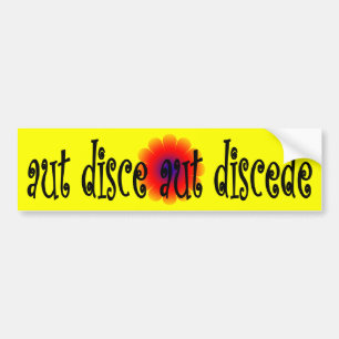 Aut disce aut discede bildekal